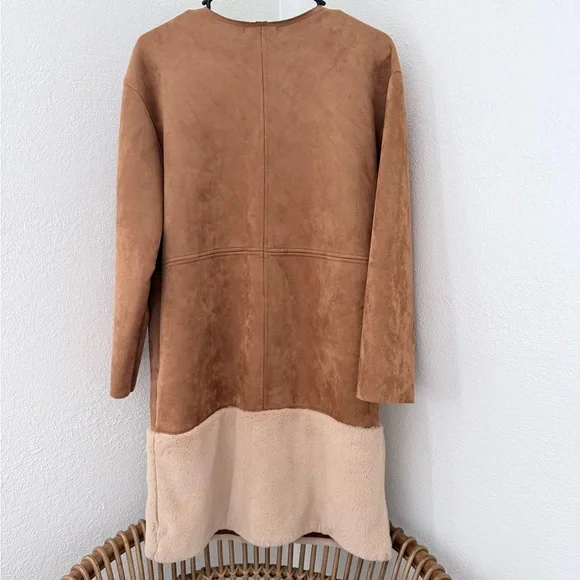 Zara WB Collection Suede and Faux Fur Jacket - Picture 6 of 8